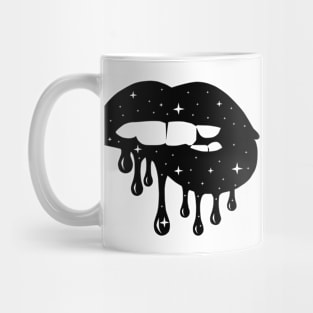 Retro Black Lip, Graphics Lips Mug